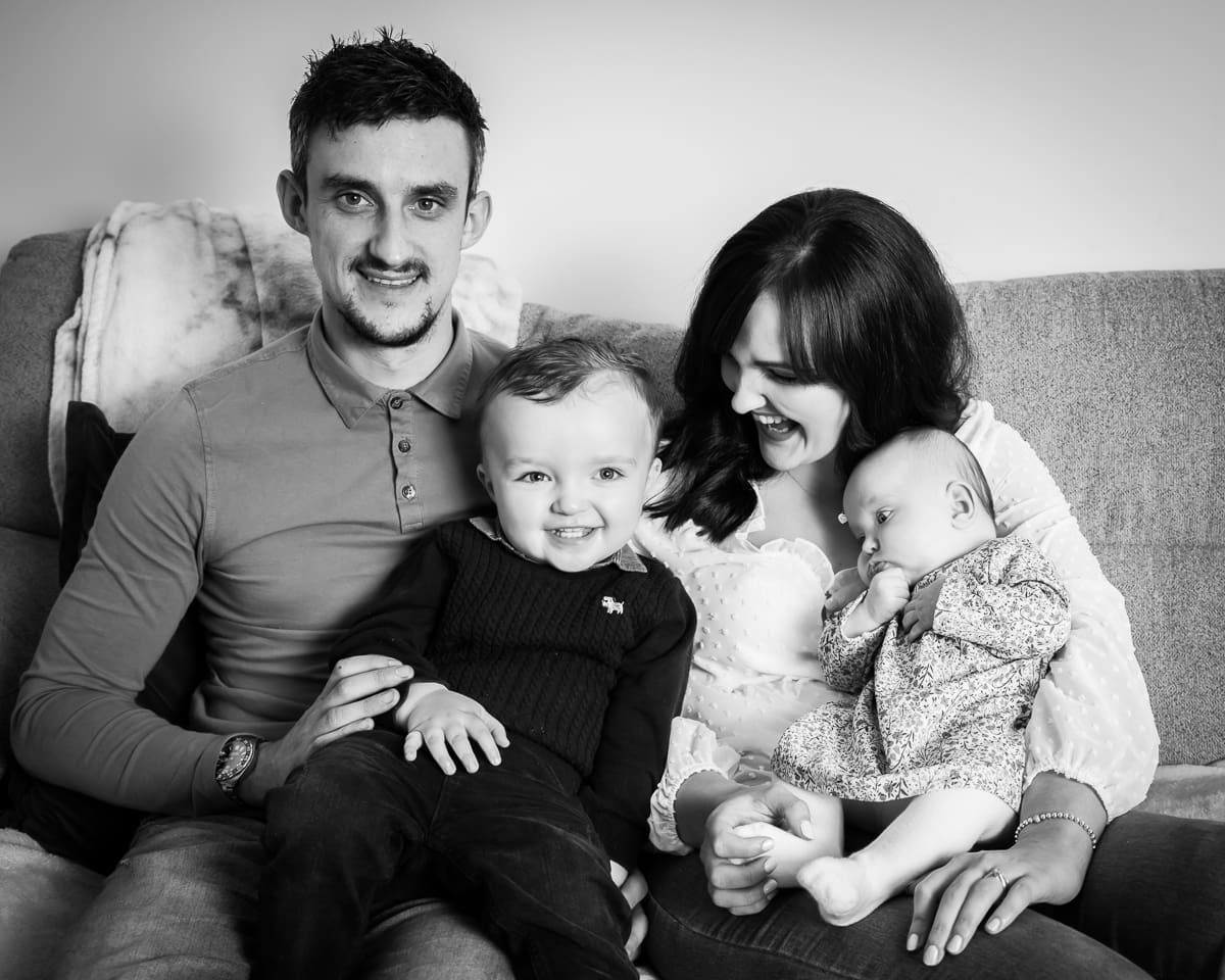 Jodie Kyle Hudson and Olivia, at home family photography, Merthyr Tydfil