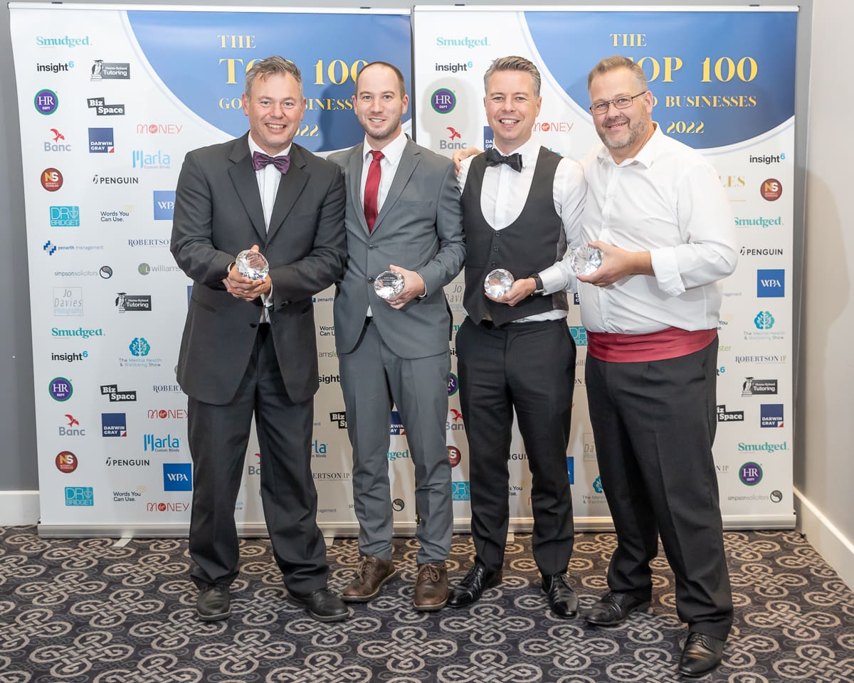 Zokit Top 100 Go To Businesses in South Wales Awards 2022 from the Radisson Blu Hotel in Cardiff City Centre